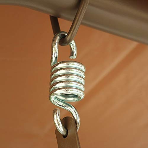Heavy Duty Spring Hardened Galvanized Steel Extension Spring Capacity 500Kg/1100lbs for Hammock Hanging Chairs Porch Swings 2 Pcs