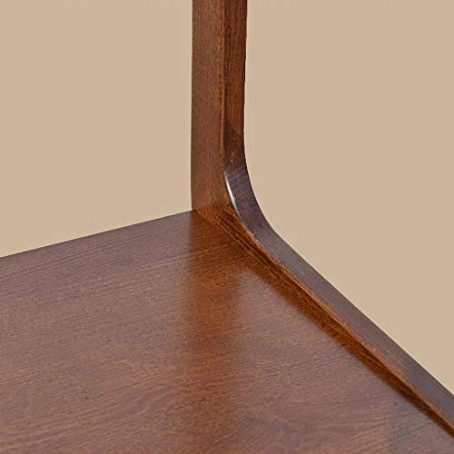 N/A Fashion Leisure Solid Wood Sofa Side Table with Wheels Bedside Table, Living Room Furniture Snack Table Bedroom Bedside Table