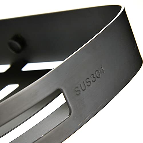 FVRTFT Bathroom Shelf Bathroom Shelves, Wall-Mounted Bathroom Corner Rack Black Single-Layer Fan-Shaped Toilet Storage Triangle Basket