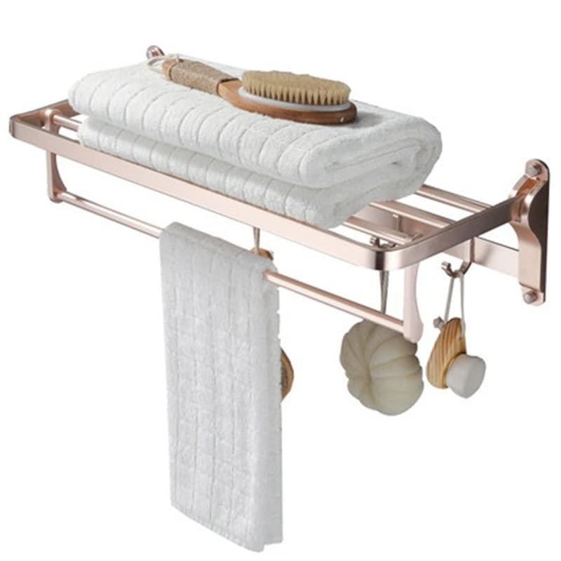 HIGOH Towel Racks, Bathroom Towel Rack Wall Mounted Towel Holder,Bathroom Aluminum Towel Rack,European Bathroom Rack,Space Towel Holder