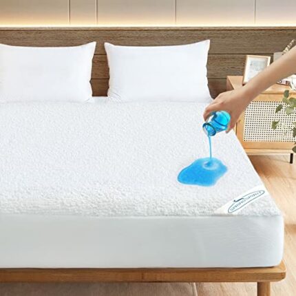 10 Pack Twin XL Mattress Protector Waterproof Cotton Terry up - 14" Noiseless & Breathable Mattress Topper Pad Cover Twin Extra Long Fitted Sheet