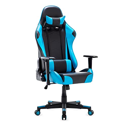 IntimaTe WM Heart Gaming Chair,Ergonomic Racing Chair,Adjustable High Back PC Gaming Chair with Arms and Back Support,Swivel Leather Desk Chair w