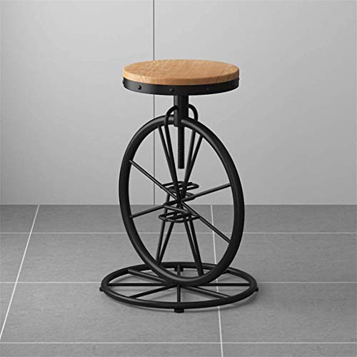 DINGZZ Chair Pub Bar Height Barstool Industrial Dining Bar Stools Chairs for Coffee Shop, Bar, Home Balcony