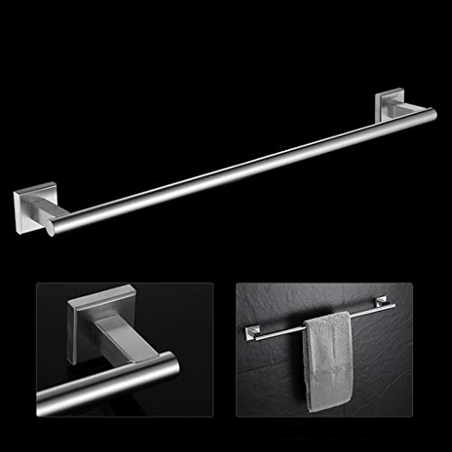 EYHLKM Bathroom Towel Bar Rack, Stainless Steel Wall Mounted Bath Single Towel Hanger, Matte Finish