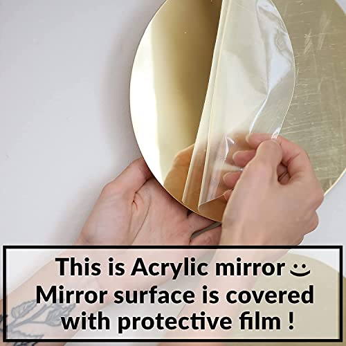 Moon Cycle Wall Decor | Acrylic Decorative Moon Phase Mirror Boho Wall Hanging | Bohemian Decor for Bedroom |Preppy Aesthetic Mirror Decorations