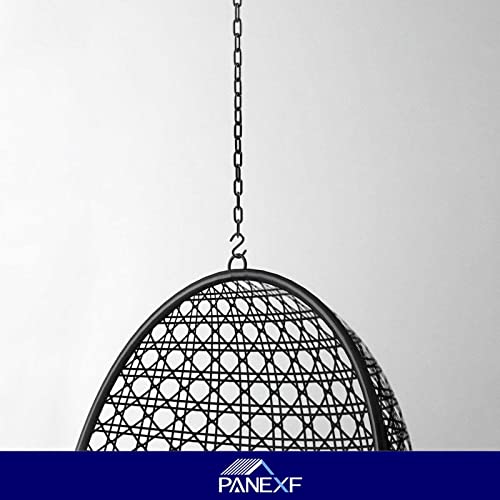 Hanging Chair Chain Hammock Chain Steel Chair Chain Duty Garden Chain Metal with Swivel Hook Carabiner Clip S Hook for Hanging Chair Outdoor Hamm