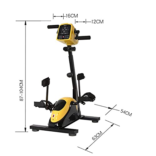 LUNEZY Under Desk Leg Pedal Exerciser with Handle, Electric Pedal Exerciser with Leg Protector Bracket - Rehabilitation Trainer for The Elderly