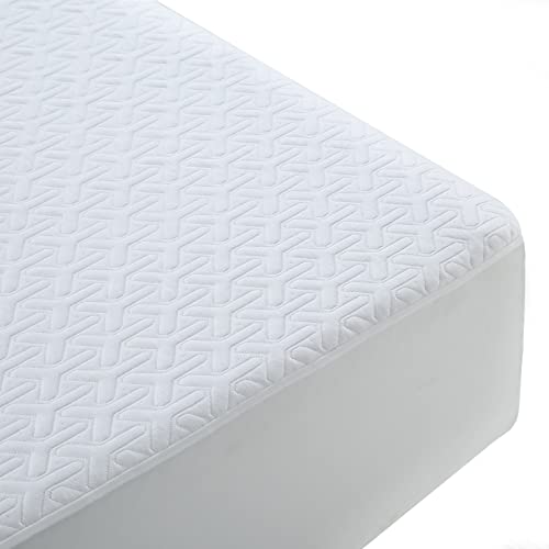 MERITLIFE Premium 100% Waterproof Queen Size Mattress Protector Cooling Mattress Pad Cover Bamboo Fabric Dorm School Soft Breathable Fitted 8"-21