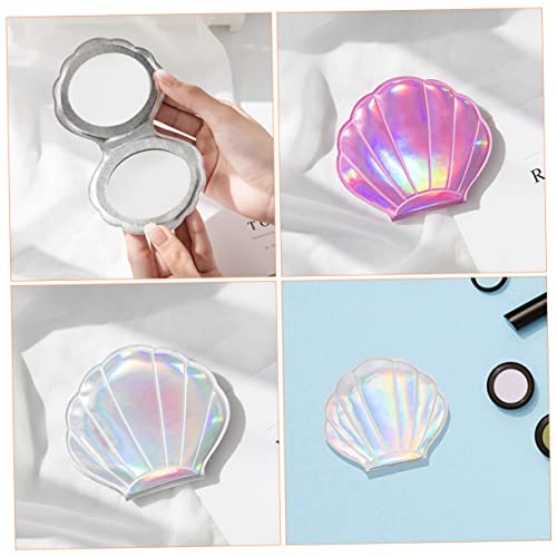 FOMIYES 8 pcs Shell makeup mirror small purse mirror mini mirrors mini vanity mirror portable carry mirror double sided makeup mirror aesthetic v