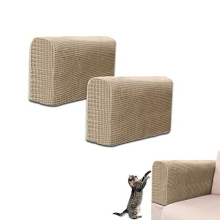 ZEACCT Armrest Covers Sofa Armrest Protector Armrest Chair Covers Sofa Arm Covers Non-Slip Armchair Stretch Armchair Couch Arm Rest Covers For Fu