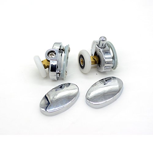 Set of 4 New Oval Singel Wheel Shower Door Rollers 23mm
