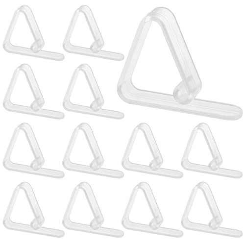 GORGECRAFT 24 Pieces Transparent Clear Tablecloth Clips Picnic Table Cloth Hold Down Clips Plastic Non-Slip Tablecloth Clips For Outside Picnics