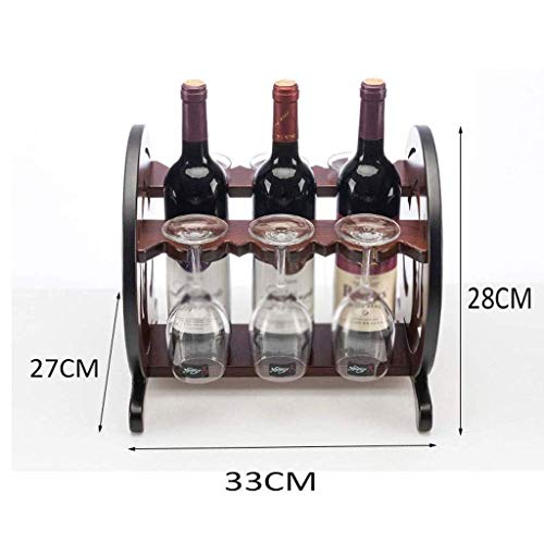 NEOCHY Wine Rack, Exquisite Carving Tiger Wine Rack Goblet Wine Cup Holder Bar Wine Bottle Display Home Decoration Craft