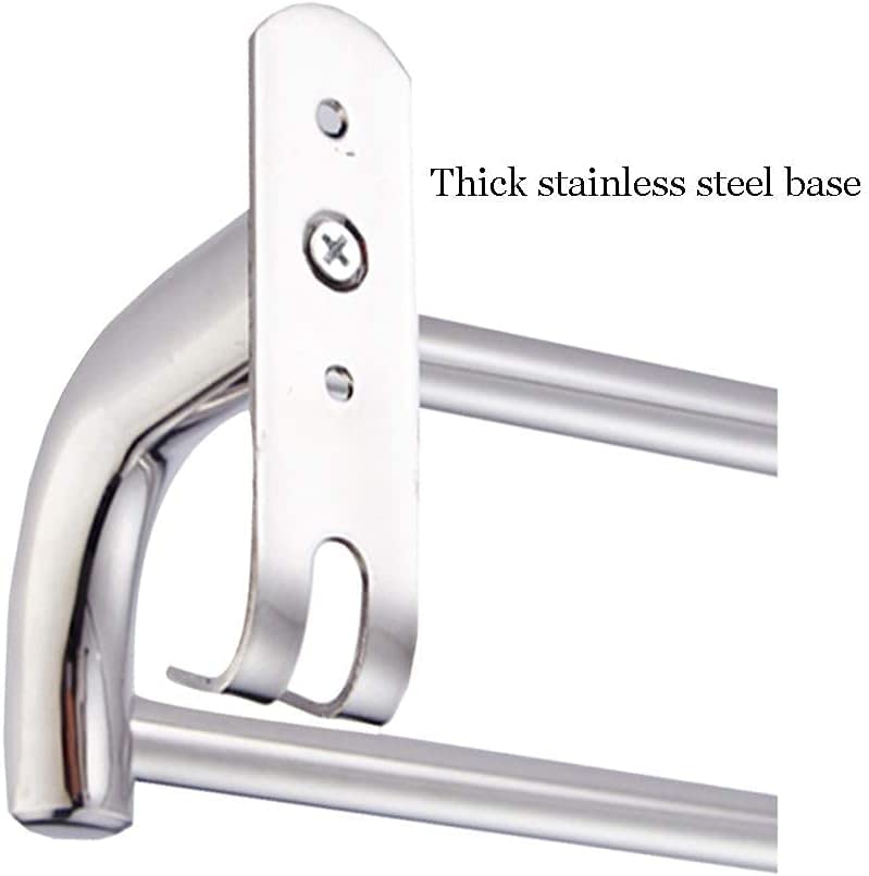 Bathroom Double Towel Bar/Towel Rack/Towel Rack/Wall-Mounted Towel Rack Suitable for Bathroom/Kitchen Tower Hanger/50Cm
