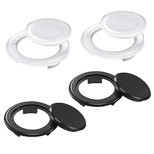 MORJCG 4Pcs Patio Table Umbrella Hole Ring, Parasol Hole Ring, Plastic Patio Table Umbrella Hole Rings and Caps, Hole Ring Plug and Cap Set for O