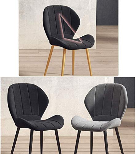 Modern Kitchen Dining Room Chairs Set Of 6 Velvet Dining Chairs Soft Seat With Black Metal Legs Kitchen Chairs For Kitchen Restaurant Modern Offi