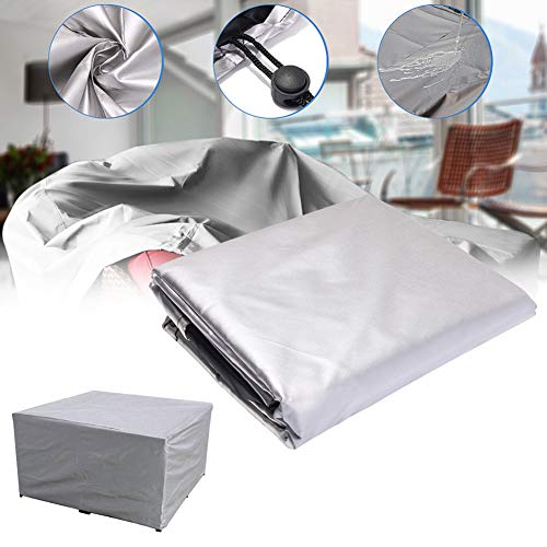 Outdoor Furniture Cover, Heavy Duty Patio Garden Furniture Cover | Square Polyester Waterproof Dustproof Anti-UV Chair Table Cover, Dustproof Scr