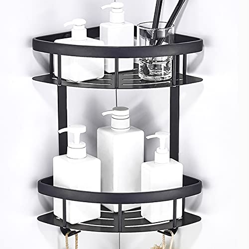 DINGZZ Punch-free Bath Towel Rack Black Bathroom Bathroom Hardware Pendant Set Space Aluminum Bathroom Towel Rack