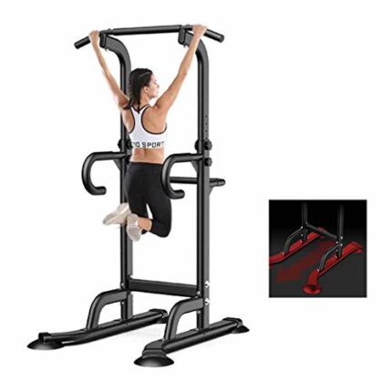 JY&WIN Diving stand, height adjustable Heavy chin-up parallel bars Diving stand Power Tower Freestanding fitness equipment Strength training Perf