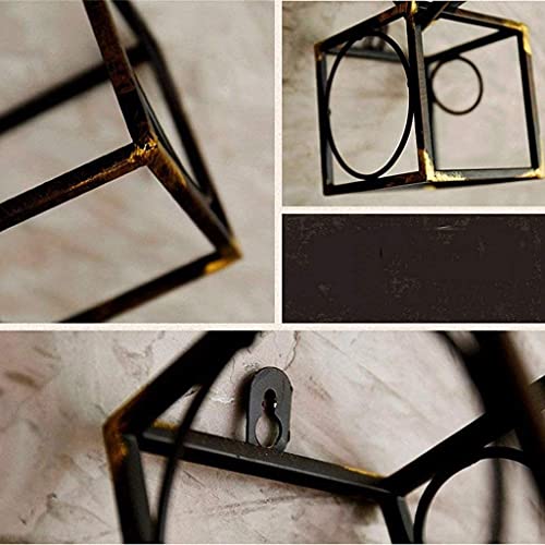 NEOCHY Iron Wine Rack, Wine Rack Wall Home Decoration Shelf Retro Restaurant Bar
