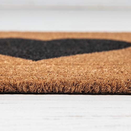 Maine Furniture Co. Heart Coir Door Mat Standard