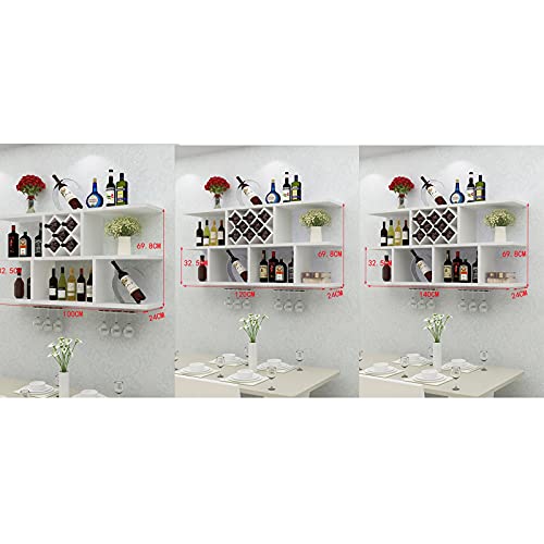 SUCHETA Wooden Wine Racks Wine Cabinet, Wall-Mounted Simple And Modern Dining Room Rack, Decorative Wine Rack, Living Room Home Solid Wood Creati