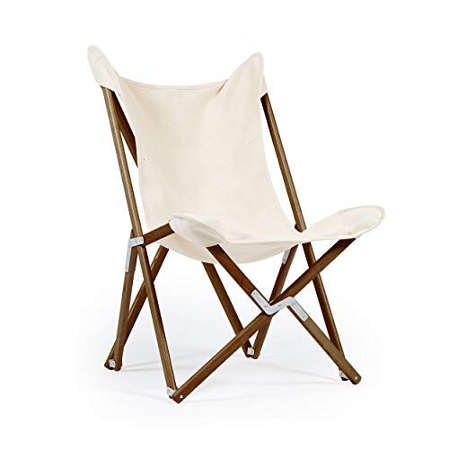 Telami–Tripolina Chair–Collection Recycled–Arm Chair–Foldable and Light – Pomegranate Colour – Natural Frame – Made in Italy - Outdoor Furniture,