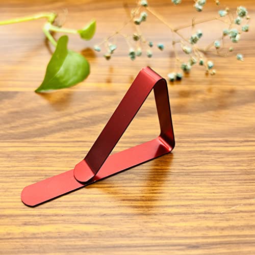 Table Cloth Clips Red Tablecloth Cover Clamp Table Cover Clamps Holder Adjustable Metal Clip for Picnics Parties Weddings Dinners 8PCS