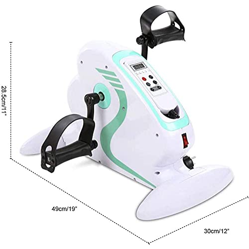 LUNEZY Motorized Electric Pedal Exerciser, Fitness Exercise Bike for Hand, Arm, Knee & Leg, Mini Rehabilitation Training Bicycle Cycling Rehab Eq
