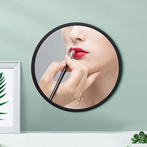 KALLORY Decorative Wall Mirror Modern Wall Mounted Mirror Hanging Round Mirror Bathroom Vanity Mirror Cosmetic Desktop Mirror for Home Bedroom Ro