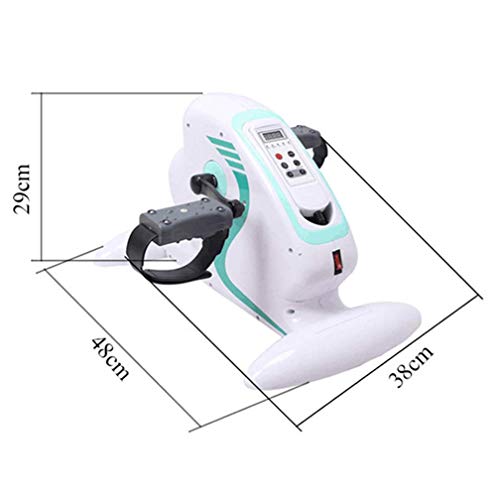 LUNEZY Under Desk Electric Pedal Exerciser, Stationary Mini Exercise Bike, Adjustable Resistance Stroke Rehabilitation Equipment Upper and Lower