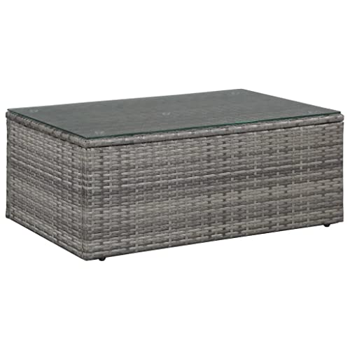 TJLSS Outdoor Furniture Garden Dining Furniture 4pcs With Gray Braided Resin Cushions Garden Furniture Sets
