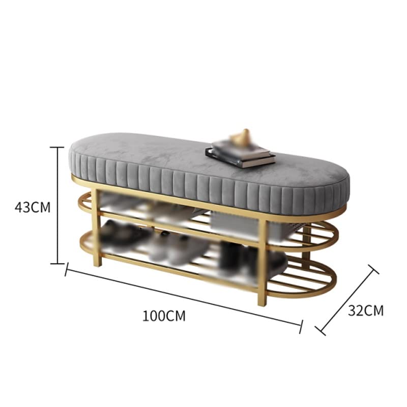 LUKEO Clothing Store Shoe Changing Stool Home Furniture Dormitory Footstool apartment Porch Shoe Cabinet