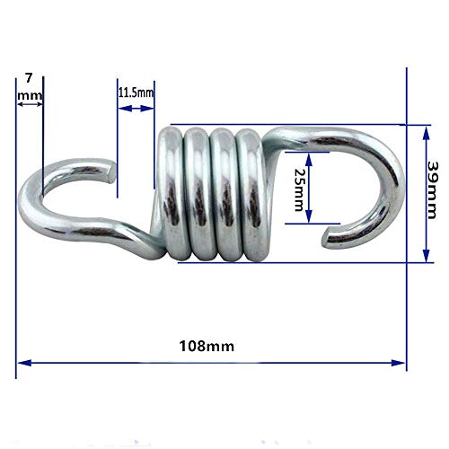 LONGAIXIN Hammock Spring Suspension Hooks Spring Garden Swing Basket Spring Hook Hanger Extension Spring for Garden Swing Hammock Hanging Chair P