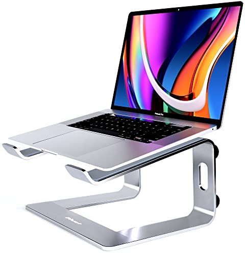 Laptop Stand for Desk, Computer Stand for Laptop, Laptop Riser - Apple Macbook Stand, Dell, HP, Macbook Pro Air - Grip Pads and Cable Management