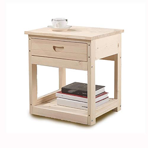 JYDQM European Style Wooden Bedroom Furniture Bedside Cabinet, and Simple Bedside Cabinet with Drawers