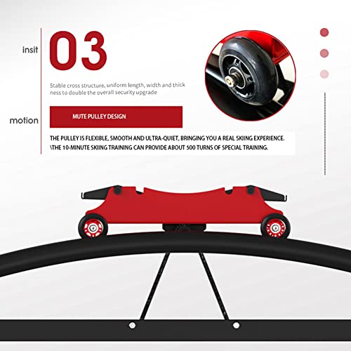 NAMVI Ski Trainer Machine, Elliptical Cross Trainer, Cardio Exercise Equipment, Accurate Simulation Of Skiing, Indoor Exercise Machine, for Hocke