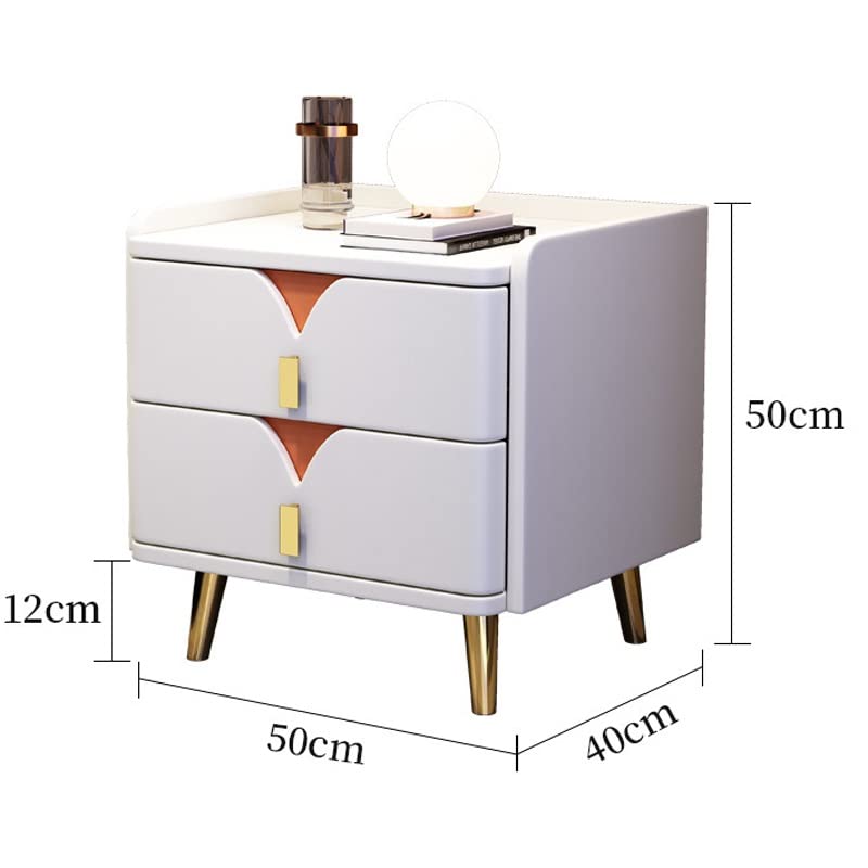 JJZXD Chevet Intelligente Avec Chargement Sans fil Armoire D'appoint Avec Tiroirs Tables Chevet LED Multifonctions