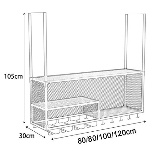 EYLINK Wine Racks,Bar Ceiling Hanging Shelves Bottle Holder Glass Shelf Wine Decor Wine Glass Rack Industrial Retro Decor Wall Mounted Wine Glass