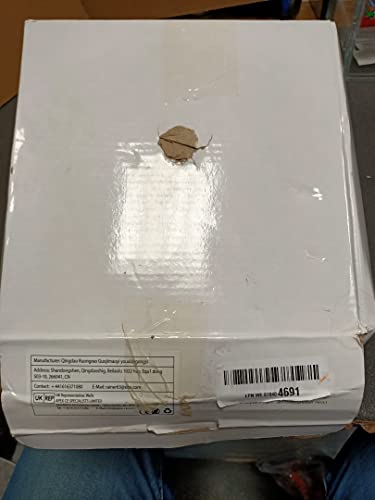 Qliver Square Rain Shower Head, 8 inch Large Top Spray Showerhead, 304 Stainless Steel Ultra Thin Powerful High-Pressure Bathroom Shower Head