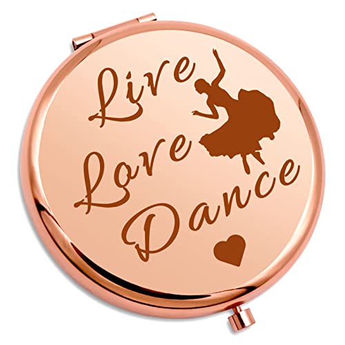 Dancer Gift For Women Compact Makeup Mirror Dance Lover Gift For Teacher Ballerina Dancer Ballet Girl Daughter Graduation Birthday Gift Compact M
