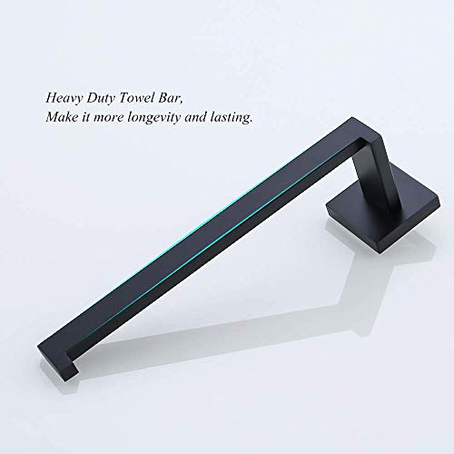 Matte Black Towel Bar Hand Towel Holder Towel Rack Towel Ring Bathroom Hardware Accessories Stainless Steel Wall Mounted