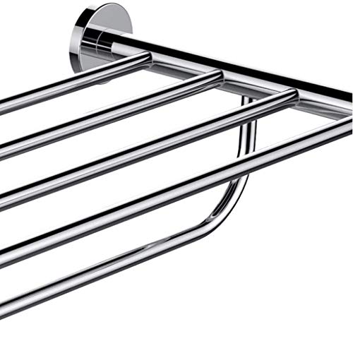 N/A Stainless Steel Wall Mounted Towel Racks Wall Mounted Towel Rack Bathroom Hotel Rail Holder Storage Shelf