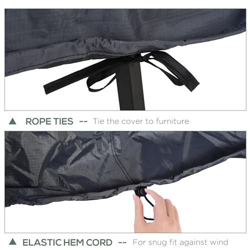 Outsunny Outdoor Garden 2 - 3 Seater Sofa Cover Furniture Set Cover