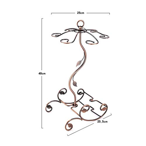 NEOCHY Bar Wine Rack with Upside Down Cup Holder, High Household Wine Rack