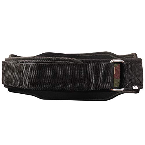 CROSSJAB Weight Lifting Belt Gym Fitness Training Double Strength Neoprene 5.5 Inch Bodybuilding Workout Belt Men Women Support Powerlifting Squa