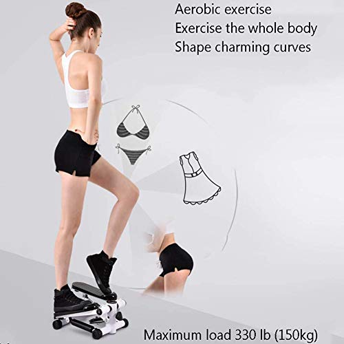 ALREMO HUANGXING - Mini Stepper, LCD Display Twist Stepper, Stepping Machine Household Silent Twist Fitness Equipment, Suitable for Living Room,