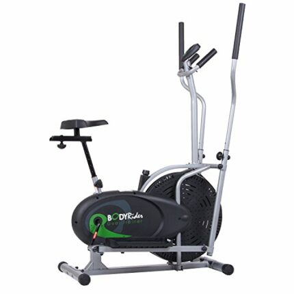 Body Rider BRD2000 Elliptical Trainer and Exercise Bike with Seat Dual Trainer