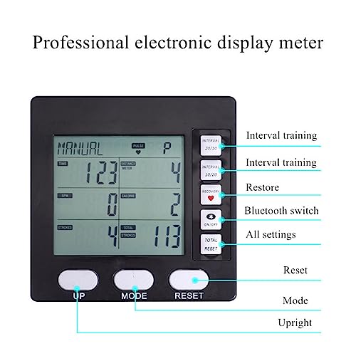 Ski Machine With Display, Ski Exercise Machine, Indoor Ski Cross Trainer, Cross Trainer, Adjustable Resistance, Strength Training Leg Machine, Fo