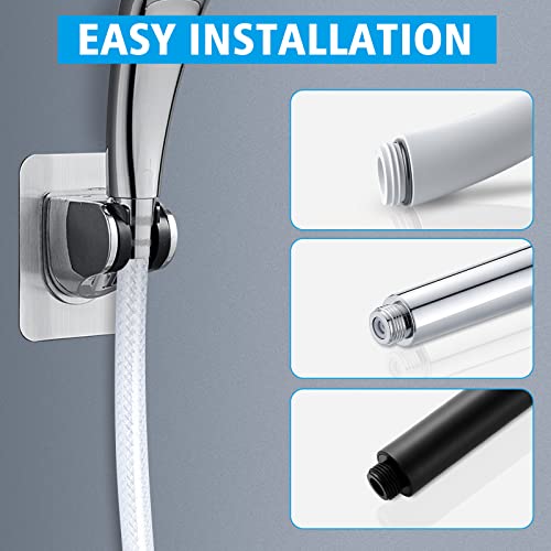 PVC Smooth Shower Hose 3m, JatilEr Universal Replacement Shower Hose Pipe Extra Long Shower Tube with 2 washers, Non-Toxic Flexible, Kink and Lea